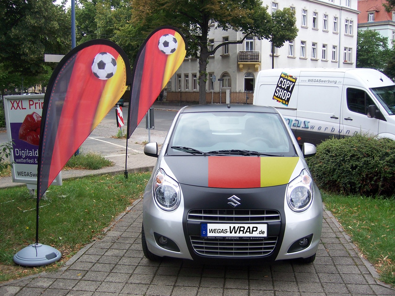 DEUTSCHLAND FLAGGE Design Autoaufkleber